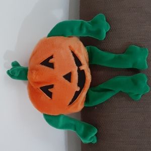 Ty Halloween Pumpkin Beanie Buddy